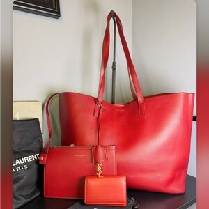 Saint Laurent Shopping Tote Set